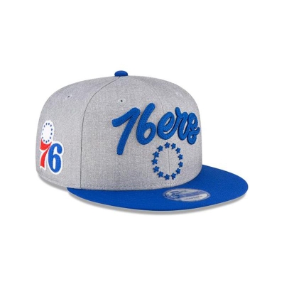 Sapca New Era Philadelphia 76ers NBA Official NBA Draft 9FIFTY Snapback - Gri